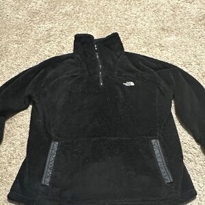 The North Face Black Fleece Quarter Zip Womens Large Soft